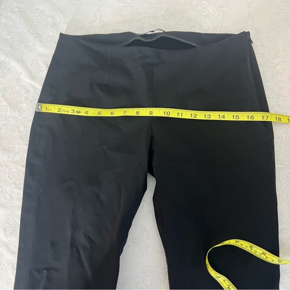 🚨Theory Basic Black Ankle Slit Work Pants with Side Zipper Size 4 - Picture 14 of 16
